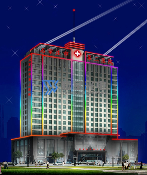 医院楼体亮化-6